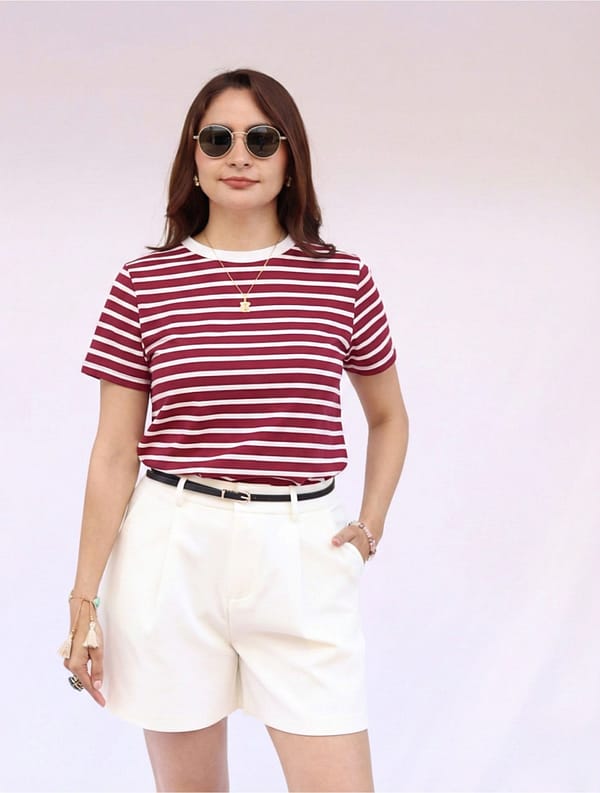 Camiseta marinera vino