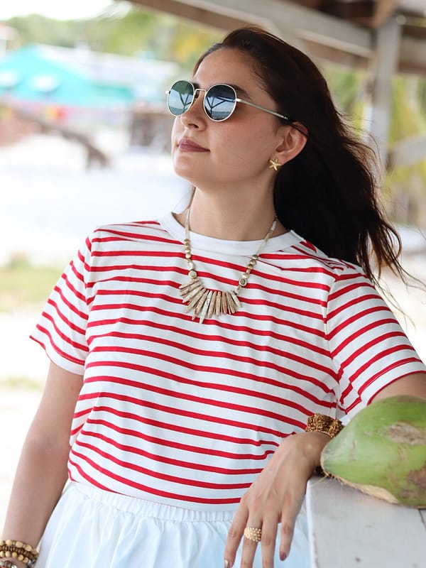 Camiseta marinera roja