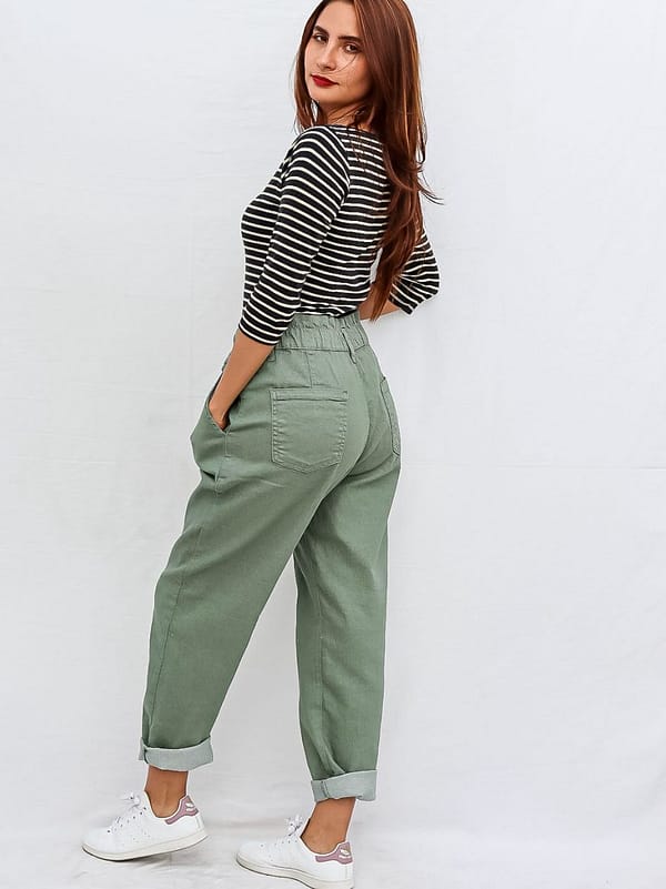 Pantalon verde baggy